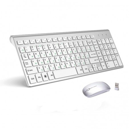 Wireless keyboard / mouse / USB - 2.4G - USA / Russian layout