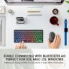 RGB wireless keyboard - with battery - Bluetooth 4.0 - iOS / Android / MacBookKeyboards