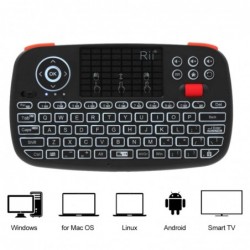 Rii i4 - mini wireless keyboard - Bluetooth - English / Russian / Spanish / French / Hebrew layout
