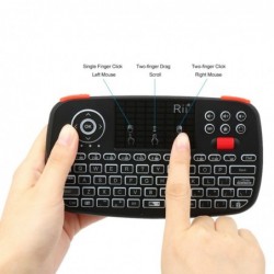 Rii i4 - mini wireless keyboard - Bluetooth - English / Russian / Spanish / French / Hebrew layout