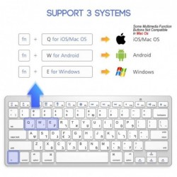 Wireless keyboard - Bluetooth - Hebrew layout - iOS / Android / WindowsKeyboards