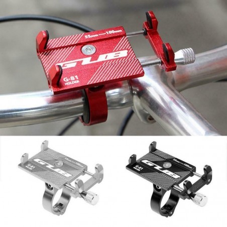 Bicycle handlebar phone holder / mount bracket - aluminum clip