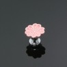 Orchid shaped furniture knobs - handles - ceramic