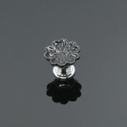 Orchid shaped furniture knobs - handles - ceramic