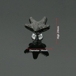 Starfish shaped furniture knobs - ceramic handles