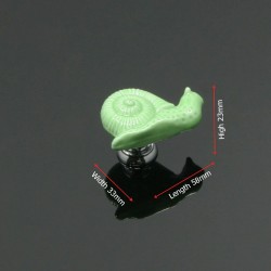 Snail shaped furniture knobs - ceramic handles