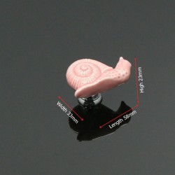 Snail shaped furniture knobs - ceramic handles