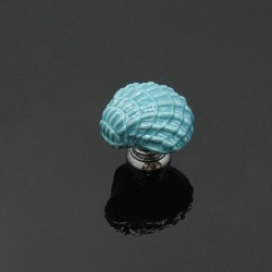 Seashell shaped furniture knobs - ceramic handles