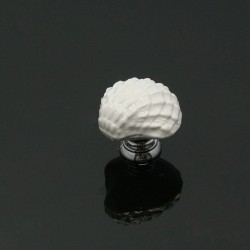 Seashell shaped furniture knobs - ceramic handles