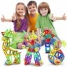 Mini magnetic building blocks - construction set - plastic