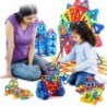 Mini magnetic building blocks - construction set - plastic