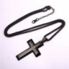 Cross with prayers - necklace - stainless steel