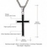 Necklace with cross pendant - stainless steelNecklaces