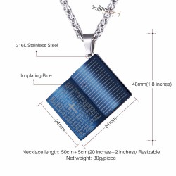 Holy Bible pendant - with necklace - stainless steelNecklaces