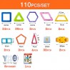Mini magnetic building blocks - construction set - plastic