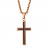 Necklace with cross pendant - stainless steelNecklaces