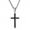 Necklace with cross pendant - stainless steelNecklaces