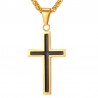 Necklace with cross pendant - stainless steelNecklaces