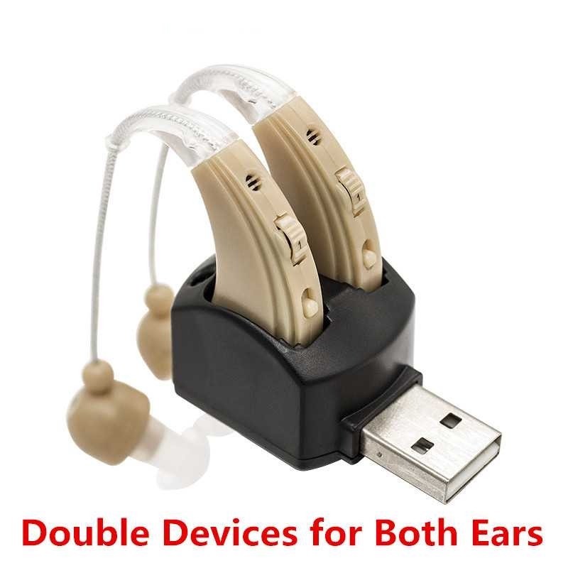 Hearing aid - ear sound amplifier - with double charging port - USB Hearing aid - ear sound amplifier - with double charging port - USB