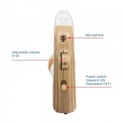 Hearing aid - ear sound amplifier - with double charging port - USB