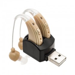 Hearing aid - ear sound amplifier - with double charging port - USB