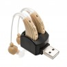 Hearing aid - ear sound amplifier - with double charging port - USB