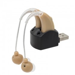 Hearing aid - ear sound amplifier - with double charging port - USB