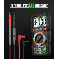 HT118 - professional digital multimeter - 6000 counts - 1000V / AC / DC / Ohm / Hz NCV Live C/F / voltage meter