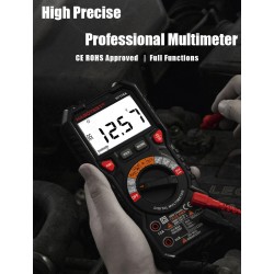 HT118 - professional digital multimeter - 6000 counts - 1000V / AC / DC / Ohm / Hz NCV Live C/F / voltage meter
