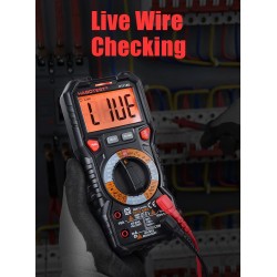 HT118 - professional digital multimeter - 6000 counts - 1000V / AC / DC / Ohm / Hz NCV Live C/F / voltage meter