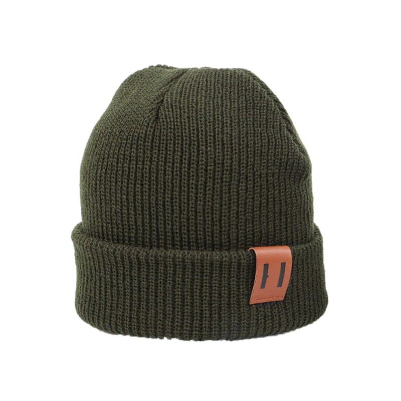 Knitted warm beanie - for girls / boys