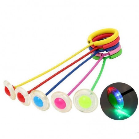 Jumping sponge rope - with flashing ball - LED - exercise toy