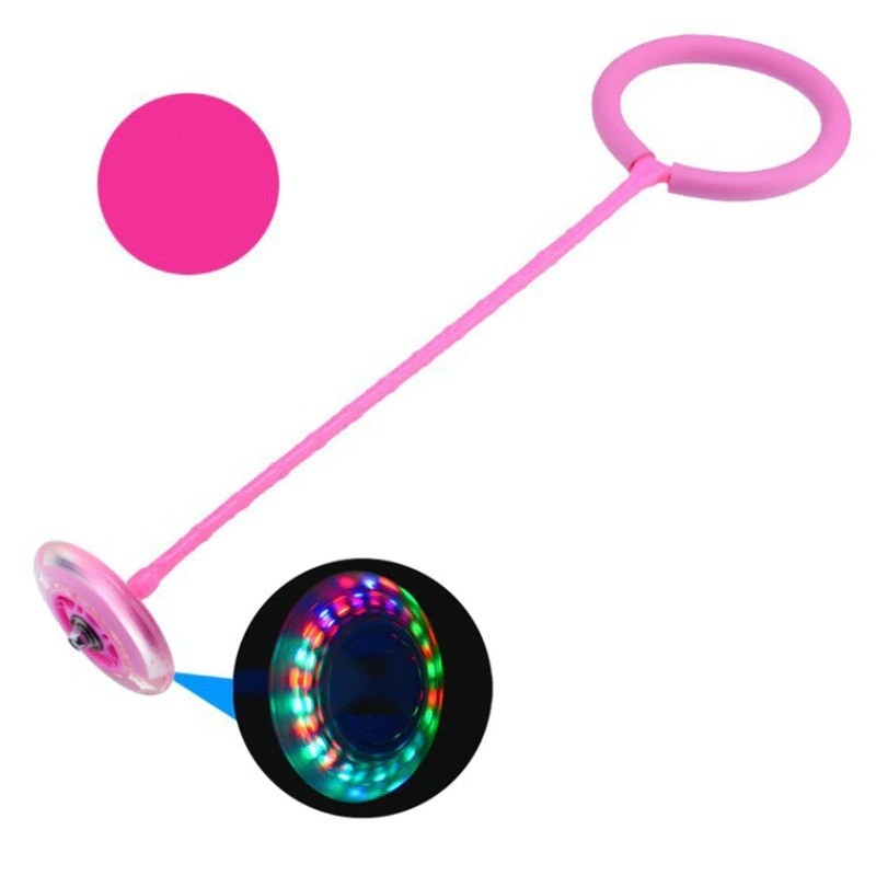 Jumping sponge rope - with flashing ball - LED - exercise toy