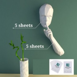 The Silent Person - 3D paper model - craft - DIYConstruction