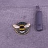 Bumblebee with star / moon - crystal brooch - pin