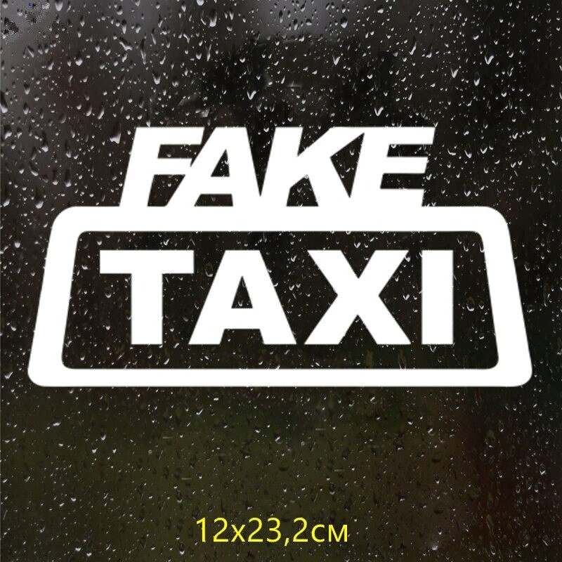 Fake Taxi - car vinyl sticker