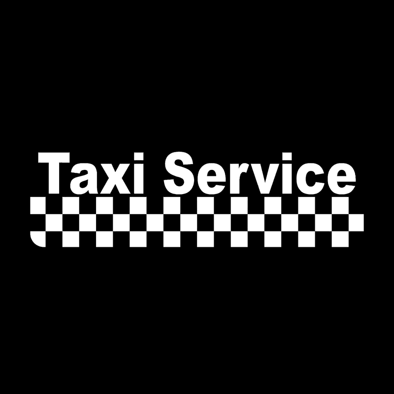 Taxi Service - car vinyl sticker - 15.8 * 4.5cm