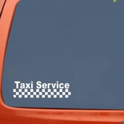 Taxi Service - car vinyl sticker - 15.8 * 4.5cm