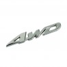 4WD chrome car sticker