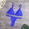 Sexy bikini set - low waist - with decorative metal ringsBeachwear