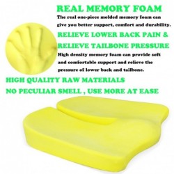 Memory foam cushion - chair seat support - non-slip - back pain relief