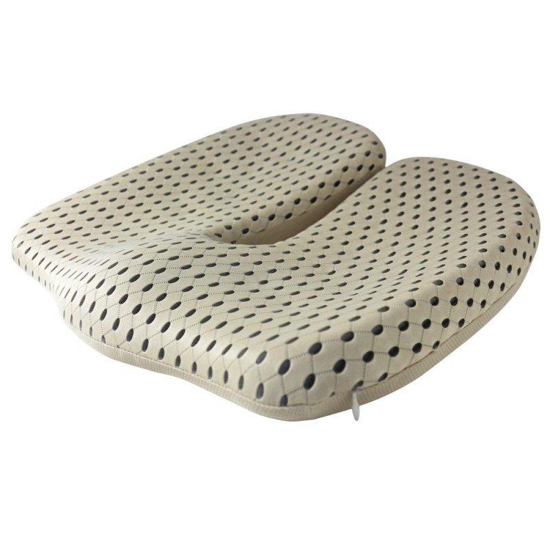 Memory foam cushion - chair seat support - non-slip - back pain relief