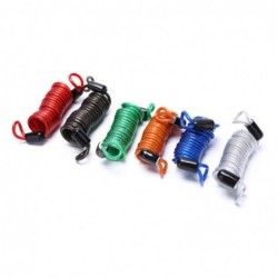 Bicycle / motorcycle anti-theft lock - spring cable wire