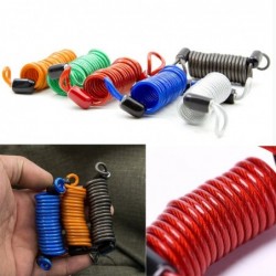 Bicycle / motorcycle anti-theft lock - spring cable wire