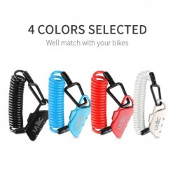 Mini cadeado para bicicleta - antifurto - corda extensível - combinação de 3 dígitos - 1200mm