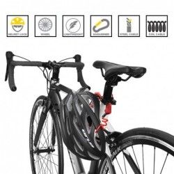 Mini cadeado para bicicleta - antifurto - corda extensível - combinação de 3 dígitos - 1200mm