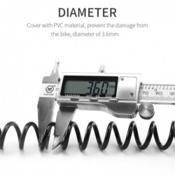 Mini cadeado para bicicleta - antifurto - corda extensível - combinação de 3 dígitos - 1200mm