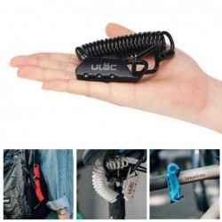 Mini cadeado para bicicleta - antifurto - corda extensível - combinação de 3 dígitos - 1200mm