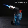 Jet flame lighter - windproof - refillable - cigar lighter