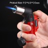 Jet flame lighter - windproof - refillable - cigar lighter
